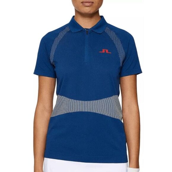 J.Lindeberg USA Women's Alizee Seamless Polo Shirt S - Picture 1 of 8
